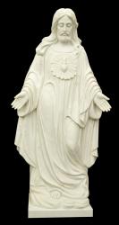  Sacred Heart of Jesus \"Welcoming\" Statue in Masha Marble, 60\" & 72\"H 