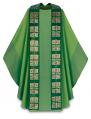  Green Chasuble & Overlay Stole 