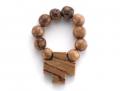  Decade Wood Bead Rosary (3 pc) 