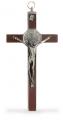  St. Benedict Wood & Metal Crucifix for Home 