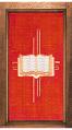  Red Tapestry/Banner - Bible/Cross - 110" 