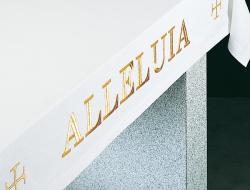  Embroidered \"ALLELUIA\" On Front Drop 