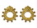  Metal Rosary Ring - Gold 