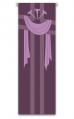 Purple Banner/Tapestry - Cross, Nails, Shroud 