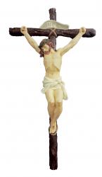 Wall Crucifix Hand-Painted, 16\" 