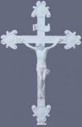  Wall Crucifix in White, 16\" 