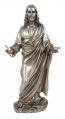  Welcoming Christ Statue in Pewter Style Finish, 12"H 
