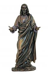  Welcoming Christ Statue - Cold Cast Bronze, 12\"H 