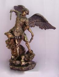  St. Michael the Archangel Statue - Cold Cast Bronze, 29\"H 