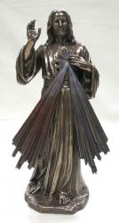  Divine Mercy Statue - Cold-Cast Bronze, 12\"H 