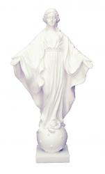  Our Lady of Smiles Statue in White, 9\"H 