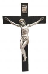  Wall Crucifix w/Pewter Style Corpus, 16\" 