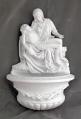  Pieta Holy Water Font in White, 10" 