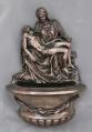  Pieta Holy Water Font in a Cold-Cast Bronze, 10" 