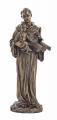  St. Anthony & Child Statue - Cold Cast Bronze, 10.5"H 
