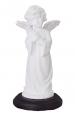  Angel Kneeling Holy Water Font in White, 7.75" 