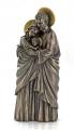  Holy Family Statue -Cold Cast Bronze w/Gold Details, 10"H 