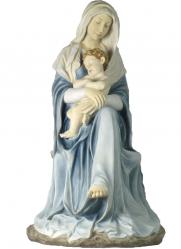  Madonna & Child Statue by Bourguereau Hand-Painted, 26\"H 