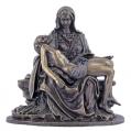  Pieta Statue in Hand-Painted Cold-Cast Bronze, 5"H 