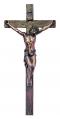  Wall Crucifix w/Hand-Painted Corpus & Wood Cross, 14" 