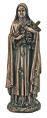  St. Theresa of Lisieux Statue - Cold Cast Bronze, 8"H 