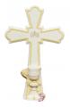  Communion Cross in Hand-Painted Pastels, 7.25" 