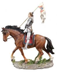  St. Joan of Arc Statue Hand-Painted, 10\"H 