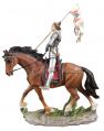  St. Joan of Arc Statue Hand-Painted, 10"H 