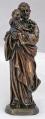  St. Joseph w/Child Statue - Cold Cast Bronze, 8"H 