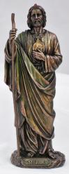  St. Jude Statue - Cold Cast Bronze, 8\"H 
