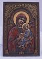  Our Lady of Perpetual Help Plaque Hand-Painted in Cold Cast Bronze 