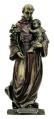  St. Anthony & Child Statue - Cold Cast Bronze, 8"H 