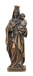  Our Lady of Mount Carmel Statue - Cold-Cast Bronze, 10\"H 