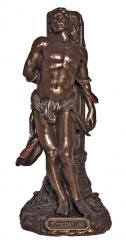  St. Sebastian Statue - Cold Cast Bronze, 8\"H 
