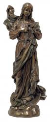  Our Lady Undoer of Knots Statue - Cold-Cast Bronze, 12\"H 