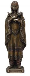  St. Kateri Tekakwitha Statue - Cold Cast Bronze, 8\"H 