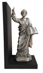  St. Peter Bookend Hand-Painted in Pewter Style Finish 