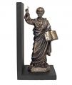  St. Peter Bookend Hand-Painted in Cold Cast Bronze 