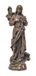  Our Lady Undoer of Knots Statue - Cold-Cast Bronze, 8\"H 