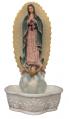  Our Lady of Guadalupe Holy Water Font Hand-Painted, 7.5" 