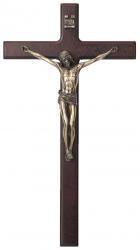  Wall Crucifix in Cold Cast Bronze, 10\" 