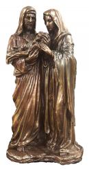  Holy Family Statue - Cold-Cast Bronze, 8.5\"H 