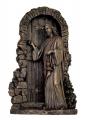  Christ Knocking Statue - Cold-Cast Bronze, 9.5"H 