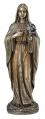  Immaculate Heart of Mary Statue - Cold-Cast Bronze, 10"H 
