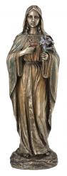  Immaculate Heart of Mary Statue - Cold-Cast Bronze, 10\"H 