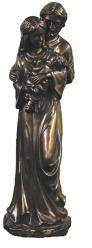  Holy Family Statue in Bronze, 16\"H 
