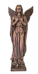 Praying Angel Statue in Bronze & Fiberglass, 38\"H 