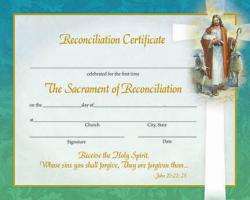  Inspirational Reconciliation Certificate 